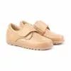 Boys Leather Derby School Shoes Velcro Rounded Toe 301 Camel, By AngelitoS -Comfort Heels Sales boys leather derby school shoes velcro rounded toe 301 camel by angelitos