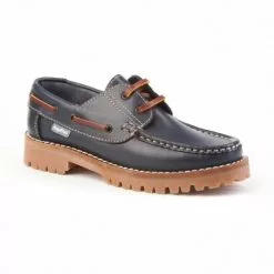 Boys Leather School Boat Shoes Thick Sole 805 Navy, By AngelitoS -Comfort Heels Sales boys leather school boat shoes thick sole 805 navy by angelitos 2
