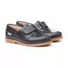 Boys Leather School Boat Shoes Velcro Rounded Toe 351 Navy, By AngelitoS -Comfort Heels Sales boys leather school boat shoes velcro rounded toe 351 navy by angelitos