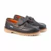 Boys Leather School Boat Shoes Velcro Thick Sole 804 Navy, By AngelitoS -Comfort Heels Sales boys leather school boat shoes velcro thick sole 804 navy by angelitos