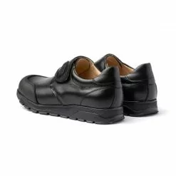 Boys Leather School Shoes Reinforced Toe Velcro 453 Black, By AngelitoS -Comfort Heels Sales boys leather school shoes reinforced toe velcro 453 black by angelitos 2