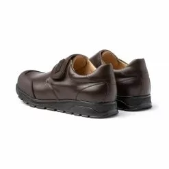 Boys Leather School Shoes Reinforced Toe Velcro 453 Chocolate, By AngelitoS 9 Boys Leather School Shoes Reinforced Toe Velcro 453 Chocolate, By AngelitoS -Comfort Heels Sales boys leather school shoes reinforced toe velcro 453 chocolate by angelitos 2