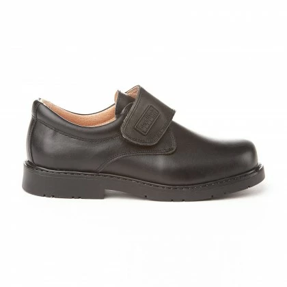 Boys Leather School Shoes Velcro 435 Black, By AngelitoS 4 Boys Leather School Shoes Velcro 435 Black, By AngelitoS - Image 2