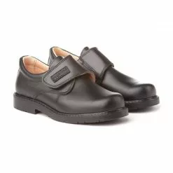 Boys Leather School Shoes Velcro 435 Black, By AngelitoS 9 Boys Leather School Shoes Velcro 435 Black, By AngelitoS -Comfort Heels Sales boys leather school shoes velcro 435 black by angelitos 2