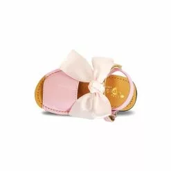 Childrens Synthetic Patent Menorcan Sandals Satin Bow 268 Pink, By Pisable -Comfort Heels Sales children synthetic patent menorcan sandals satin bow 268 pink by pisable 3