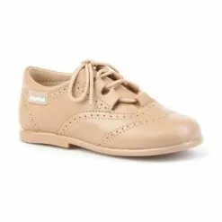 Childrens Boy Girl Leather School English Shoes Lace-up 505 Camel, By AngelitoS 9 Childrens Boy Girl Leather School English Shoes Lace-up 505 Camel, By AngelitoS -Comfort Heels Sales childrens boy girl leather school english shoes lace up 505 camel by angelitos 2