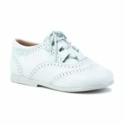 Childrens Boy Girl Leather School English Shoes Lace-up 505 Celeste, By AngelitoS -Comfort Heels Sales childrens boy girl leather school english shoes lace up 505 celeste by angelitos 2