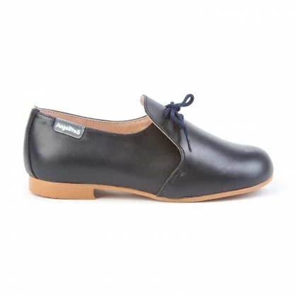 Childrens Boy Leather School Shoes Lace-up 1393 Navy, By AngelitoS 4 Childrens Boy Leather School Shoes Lace-up 1393 Navy, By AngelitoS - Image 2