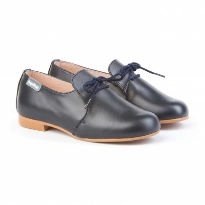 Childrens Boy Leather School Shoes Lace-up 1393 Navy, By AngelitoS 3 Childrens Boy Leather School Shoes Lace-up 1393 Navy, By AngelitoS