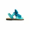 Childrens Synthetic Patent Menorcan Sandals Satin Bow 268 Blue, By Pisable -Comfort Heels Sales childrens synthetic patent menorcan sandals satin bow 268 blue by pisable