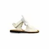 Childrens Synthetic Patent Menorcan Sandals Satin Bow 268 White, By Pisable -Comfort Heels Sales childrens synthetic patent menorcan sandals satin bow 268 white by pisable