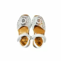 Girl Engraved Leather Menorcan Sandals 205 White, By C. Ortuño -Comfort Heels Sales girl engraved leather menorcan sandals 205 white by c ortuno 4