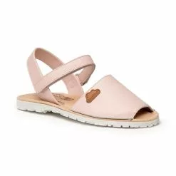 Girls Nappa Leather Menorcan Sandals Padded Insole Velcro 220 Pink, By AngelitoS -Comfort Heels Sales girls nappa leather menorcan sandals padded insole velcro 220 pink by angelitos 2