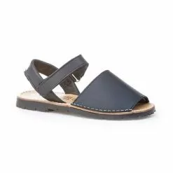 Girls Nappa Leather Menorcan Sandals Velcro 202 Navy, By AngelitoS -Comfort Heels Sales girls nappa leather menorcan sandals velcro 202 navy by angelitos 2