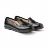 Girls Nappa Leather School Loafers Mask 467 Black, By AngelitoS -Comfort Heels Sales girls nappa leather school loafers mask 467 black by angelitos