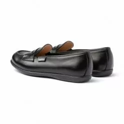 Girls Nappa Leather School Loafers Mask 467 Black, By AngelitoS -Comfort Heels Sales girls nappa leather school loafers mask 467 black by angelitos 2