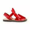 Girls Patent Leather Menorcan Sandals Satin Bow Velcro 206 Red, By AngelitoS -Comfort Heels Sales girls patent leather menorcan sandals satin bow velcro 206 red by angelitos