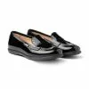 Girls Patent Leather School Loafers Mask 468 Black, By AngelitoS