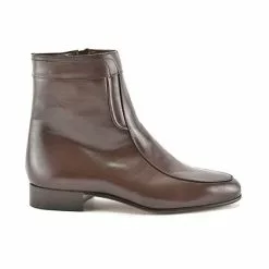 Man Leather Ankle Boots Leather Sole Leather Linning 5205 Mahogany, By Latino