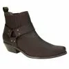 Men Biker Ankle Boots By Johnny Bulls 4709 BROWN