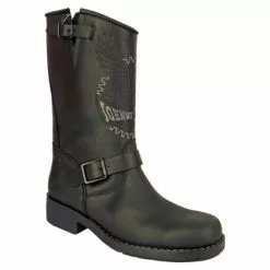 Men Biker Boots By Johnny Bulls 17828 BLACK