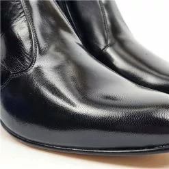 Comfort Heels Sales -Comfort Heels Sales mens leather flamenco dancer nailless cuban heel ankle boots leather sole 50my black by calzados moya 1