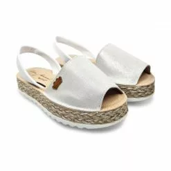 Woman Leather And Glitter Menorcan Sandals Platform Padded Insole 1251 White, By Eva Mañas 11 Woman Leather And Glitter Menorcan Sandals Platform Padded Insole 1251 White, By Eva Mañas -Comfort Heels Sales woman leather and glitter menorcan sandals platform padded insole 1251 white by eva manas 3