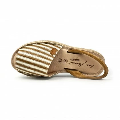 Woman Leather And Raffia Menorcan Sandals Platform Padded Insole 1255 Leather, By Eva Mañas 7 Woman Leather And Raffia Menorcan Sandals Platform Padded Insole 1255 Leather, By Eva Mañas - Image 5