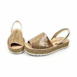 Woman Leather And Sequins Menorcan Sandals Platform Padded Insole 1253 Platinum, By Eva Mañas -Comfort Heels Sales woman leather and sequins menorcan sandals platform padded insole 1253 platinum by eva manas 5