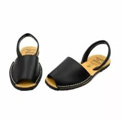 Woman Leather Basic Menorcan Sandals 201-S Black, By C. Ortuño -Comfort Heels Sales woman leather basic menorcan sandals 201 s black by c ortuno 3