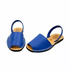 Woman Leather Basic Menorcan Sandals 201-S Blue, By C. Ortuño -Comfort Heels Sales woman leather basic menorcan sandals 201 s blue by c ortuno 3