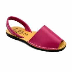Woman Leather Basic Menorcan Sandals 201-S Fuchsia, By C. Ortuño -Comfort Heels Sales woman leather basic menorcan sandals 201 s fuchsia by c ortuno 1