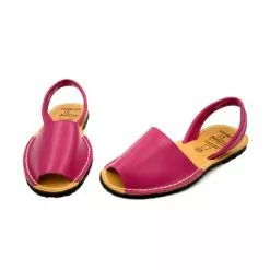 Woman Leather Basic Menorcan Sandals 201-S Fuchsia, By C. Ortuño -Comfort Heels Sales woman leather basic menorcan sandals 201 s fuchsia by c ortuno 3