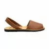 Woman Leather Basic Menorcan Sandals 201-S Leather, By C. Ortuño