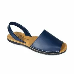 Woman Leather Basic Menorcan Sandals 201-S Navy, By C. Ortuño -Comfort Heels Sales woman leather basic menorcan sandals 201 s navy by c ortuno 1