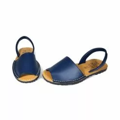 Woman Leather Basic Menorcan Sandals 201-S Navy, By C. Ortuño -Comfort Heels Sales woman leather basic menorcan sandals 201 s navy by c ortuno 3