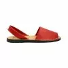 Woman Leather Basic Menorcan Sandals 201-S Red, By C. Ortuño -Comfort Heels Sales woman leather basic menorcan sandals 201 s red by c ortuno
