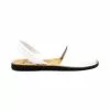 Woman Leather Basic Menorcan Sandals 201-S White, By C. Ortuño