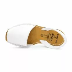Woman Leather Basic Menorcan Sandals 201-S White, By C. Ortuño -Comfort Heels Sales woman leather basic menorcan sandals 201 s white by c ortuno 2