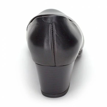 Woman Leather Comfort Pumps Low Heeled 1050 Black, By Desireé 6 Woman Leather Comfort Pumps Low Heeled 1050 Black, By Desireé - Image 5