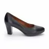 Woman Leather Comfort Pumps Medium Heeled 2220W Black, By Desireé -Comfort Heels Sales woman leather comfort pumps medium heeled 2220w black by desiree