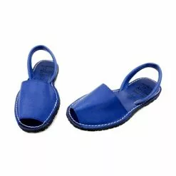 Woman Leather Menorcan Sandals Colour Insole 2010-S Blue, By C. Ortuño -Comfort Heels Sales woman leather menorcan sandals colour insole 2010 s blue by c ortuno 3