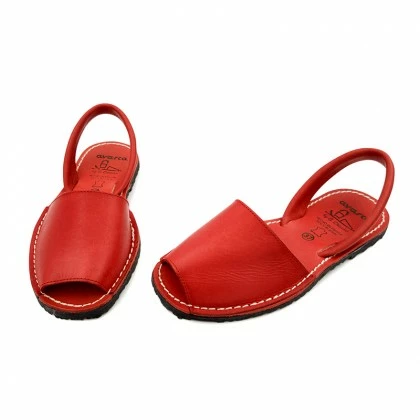 Woman Leather Menorcan Sandals Colour Insole 2010-S Red, By C. Ortuño 6 Woman Leather Menorcan Sandals Colour Insole 2010-S Red, By C. Ortuño - Image 4