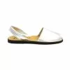 Woman Metallic Leather Menorcan Sandals 190AV Silver, By C. Ortuño -Comfort Heels Sales woman metallic leather menorcan sandals 190av silver by c ortuno