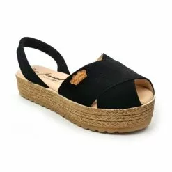 Woman Suede Leather Crossed Menorcan Sandals Platform Padded Insole 1257 Black, By Eva Mañas 10 Woman Suede Leather Crossed Menorcan Sandals Platform Padded Insole 1257 Black, By Eva Mañas -Comfort Heels Sales woman suede leather crossed menorcan sandals platform padded insole 1257 black by eva manas 2