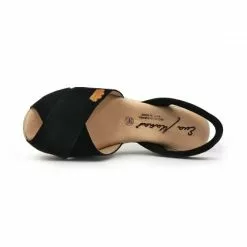 Woman Suede Leather Crossed Menorcan Sandals Platform Padded Insole 1257 Black, By Eva Mañas 11 Woman Suede Leather Crossed Menorcan Sandals Platform Padded Insole 1257 Black, By Eva Mañas -Comfort Heels Sales woman suede leather crossed menorcan sandals platform padded insole 1257 black by eva manas 3