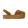 Woman Suede Leather Crossed Menorcan Sandals Platform Padded Insole 1257 Leather, By Eva Mañas