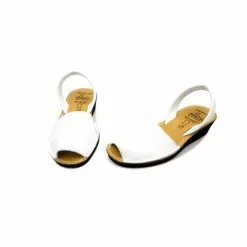 Woman Wedged Leather Basic Menorcan Sandals 211ME White, By C. Ortuño -Comfort Heels Sales woman wedged leather basic menorcan sandals 211me white by c ortuno 3