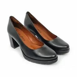 Women's Leather Comfort Pumps Padded Insole LEURY9 Black, By Desireé -Comfort Heels Sales women s leather comfort pumps padded insole leury9 black by desiree 4
