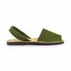 Women's Split Leather Flat Menorcan Sandals 202 Green, By C. Ortuño 1 Women's Split Leather Flat Menorcan Sandals 202 Green, By C. Ortuño -Comfort Heels Sales women s split leather flat menorcan sandals 202 green by c ortuno